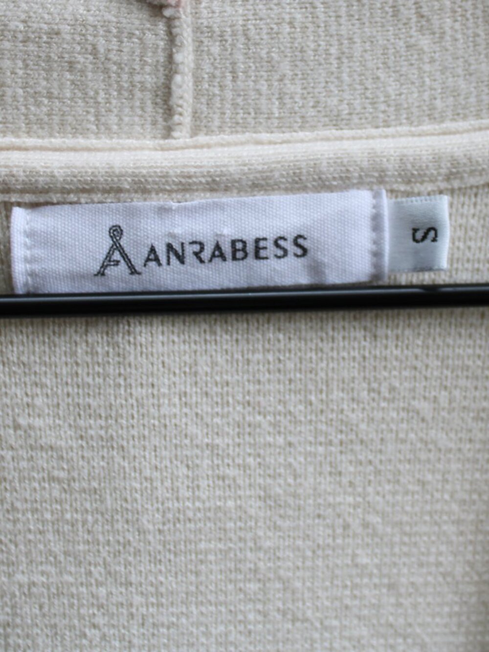 ANRABESS Women's Long Sleeve Open Front Cardigan Coat Cream Beige Size Small - Picture 4 of 7